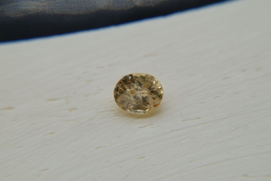 Lemon Yellow Sapphire, designer cut 1.30 ct