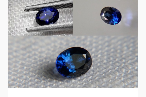 vivid Royal Blue Sapphire, unheated| GIA 0.34 ct