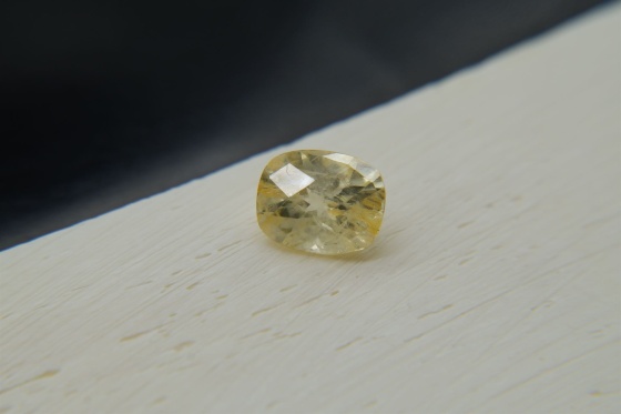 Pastel Yellow Sapphire, handcrafted cut 2.05 ct