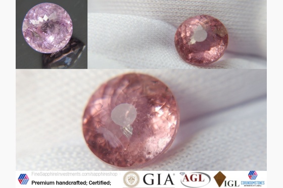 Tourmaline, untreated, light Pink 3.75 ct