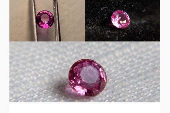 Genuine pink Sapphire, unheated| GIA 0.37 ct