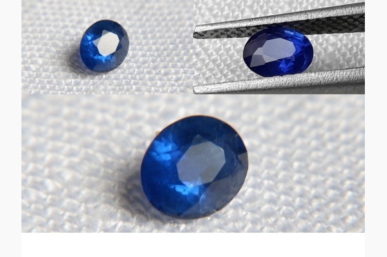 vivid Royal Blue Sapphire, GIA certified 0.39 ct