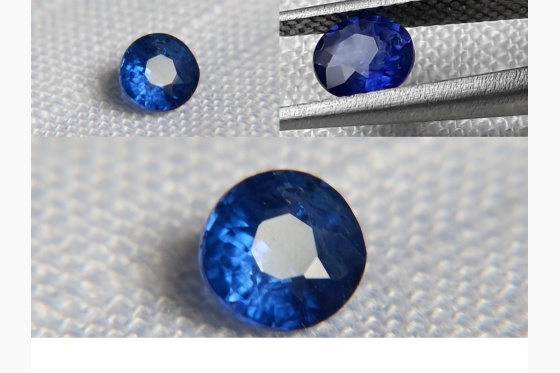 vivid Royal Blue Sapphire, GIA certified 0.69 ct