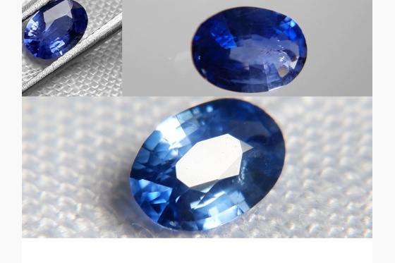 vivid Cornflower Blue Sapphire, GIA certified 0.62 ct