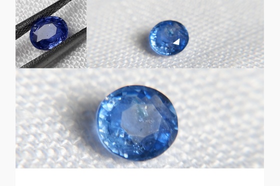 vivid Cornflower Blue Sapphire, GIA certified 0.63 ct