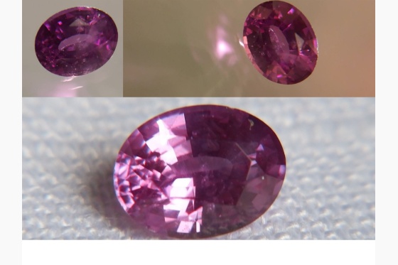 purplish pink Sapphire/Ruby| GIA 0.87 ct