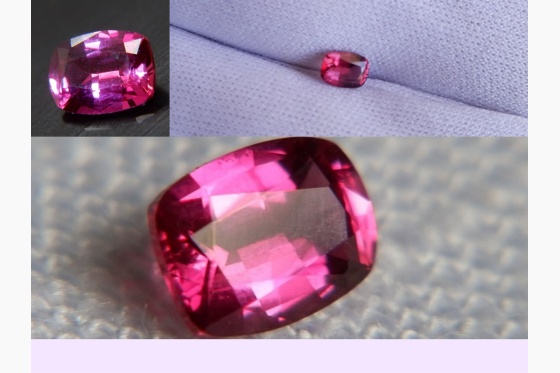 vivid pink Sapphire, unheated GIA certified 0.46 ct