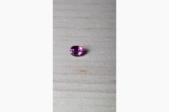 Sapphire Purple, unheated, GIA certified 0.15 ct