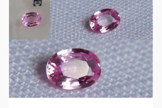 Hot Pink Sapphire,unheated, Ceylon GIA certified 0.53 ct