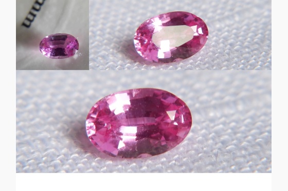 Hot Pink Sapphire,unheated, Ceylon GIA certified 0.68 ct