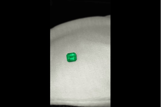 RARE: Muzo Mine Vivid Green Colombian Emerald - Octagon - 1.76 ct. - ICG