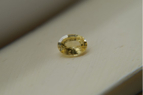 Vivid Lemon Yellow Sapphire - Cushion - 1.2 ct. - COR