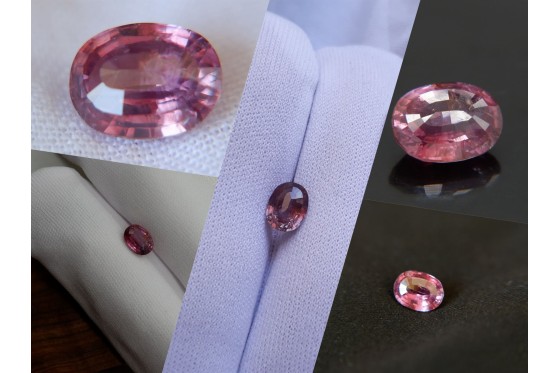 red-pink Sapphire - Oval - 1.48 ct. - COR