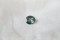 Vivid Blue/Green fine handcrafted cut Sapphire - Oval - 0.87 ct. - COR