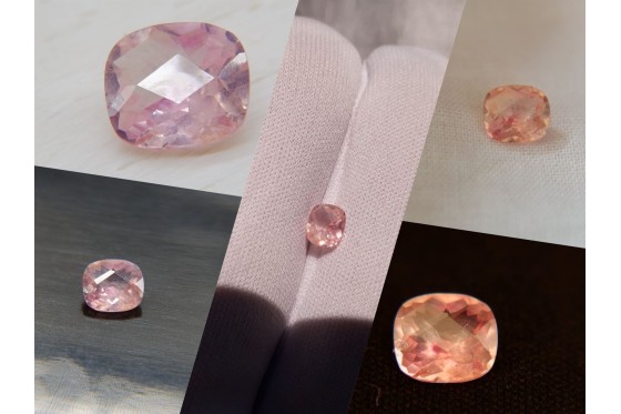 Padparadscha Sapphire - Cushion - 0.79 ct. - CSL