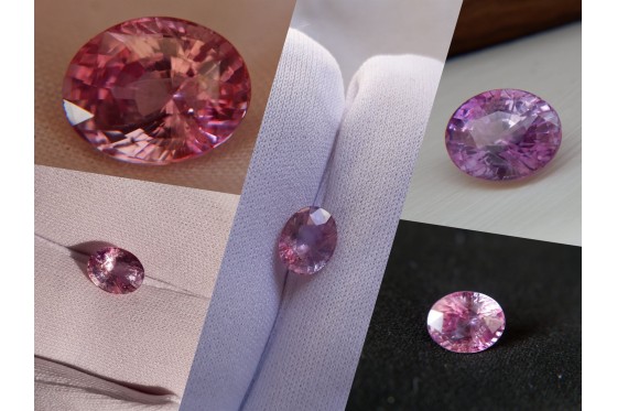 Vivid Red-Pink Sapphire - Oval - 3.49 ct. - CSL