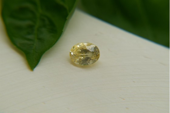 Neon Yellow Sapphire - Oval - 1.15 ct. - COR