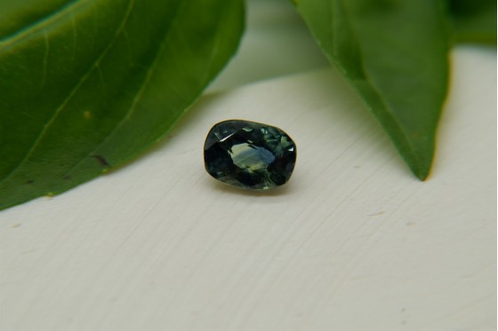 greenish-Blue Sapphire - Rectangular - 1.35 ct. - COR