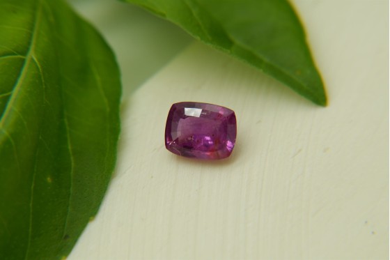 Vivid Violet Sapphire - Rectangular - 1.3 ct. - COR