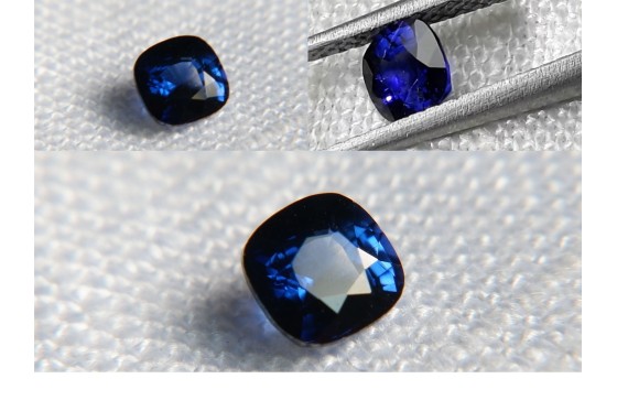 vivid Royal Blue Sapphire - Cushion - 0.47 ct. - GIA