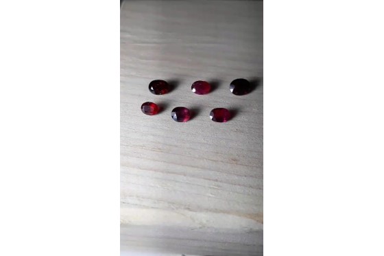 7 unheated Rubies - Oval - 3.1 ct. - COR