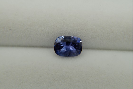 APPRAISED PREMIUM: Vivid Blue colorchange Sapphire - Rectangular - 1.38 ct. - IGL