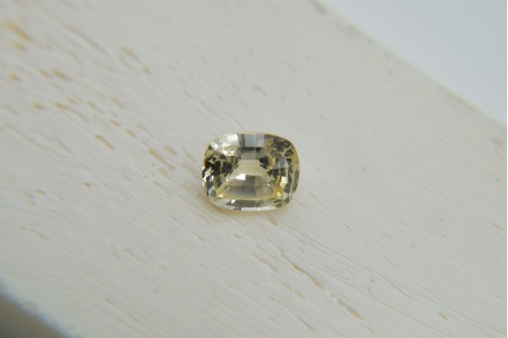 Vivid Pastel Yellow Sapphire - - Rectangular - 1.55 ct. - COR