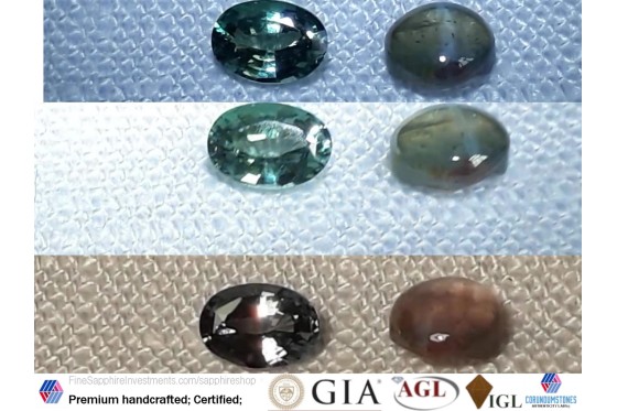 Alexandrite colorchange - Varius Cuts - 1.05 ct. - COR