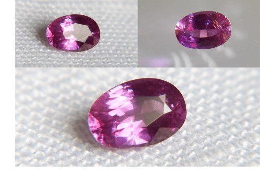 purple Sapphire - Oval - 0.61 ct. - GIA