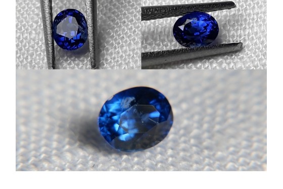 vivid Royal Blue Sapphire - Oval - 0.57 ct. - GIA