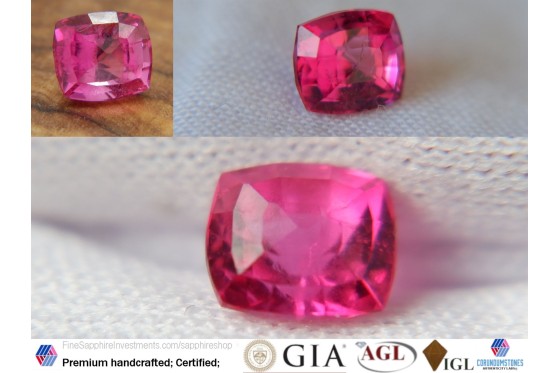 Rubellite - Cushion - 1 ct. - COR