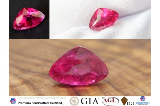 Rubellite - Triangular - 2.95 ct. - COR