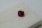 APPRAISED PREMIUM: Vivid Red Rubellite - Cushion - 1 ct. - COR