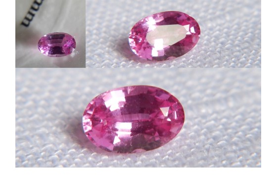 Hot Pink Sapphire - Oval - 0.68 ct. - IGL