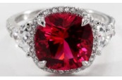 Appraised Premium Engagement & Wedding Ring Ruby