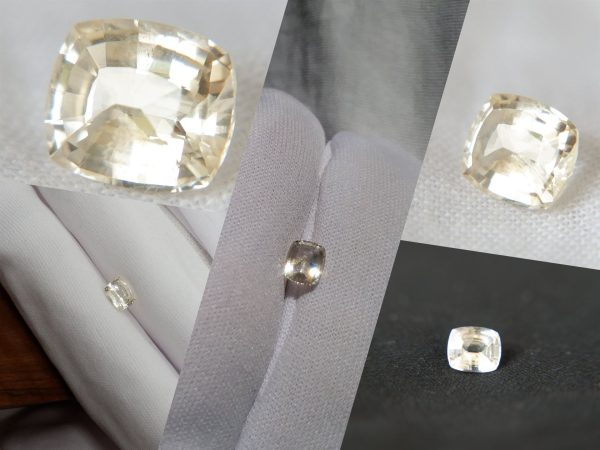 Yellow/Silver Sapphire - Rectangular - 1.24 ct - COR authenticated