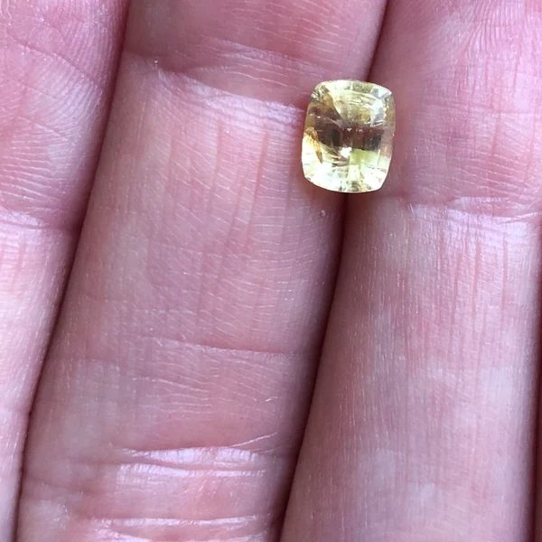 1.55ct Vivid Yellow AGL sapphire, unheated, Sri Lanka| Premium hand crafted brilliant step cut with lustrous finish